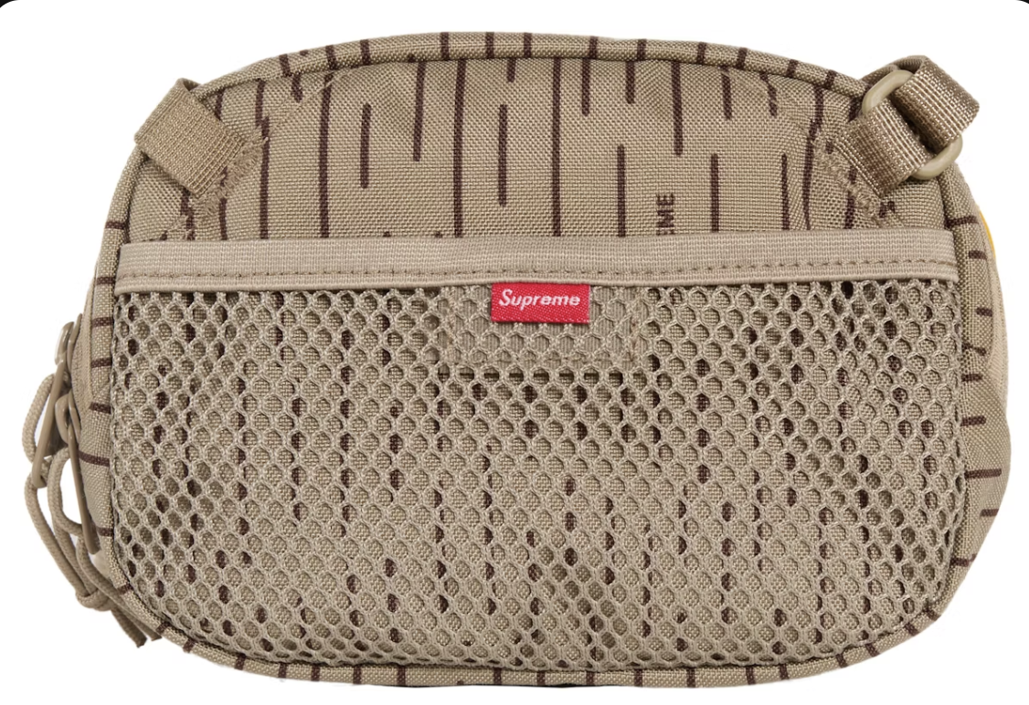 Supreme Mini Side Bag Tan Raindrop