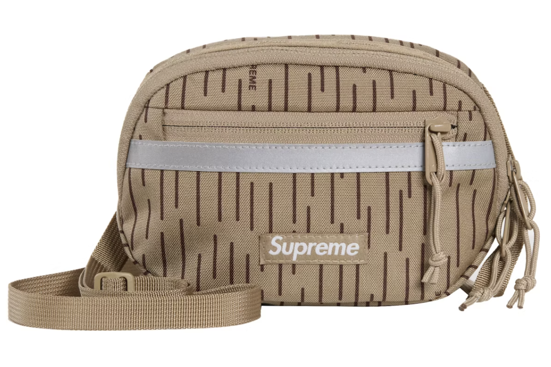 Supreme Mini Side Bag Tan Raindrop