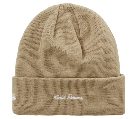 Supreme New Era Box Logo Beanie (FW23) Dark Sand