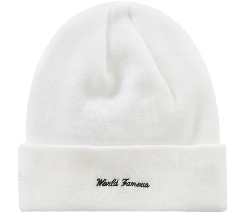 Supreme New Era Box Logo Beanie (FW23) White