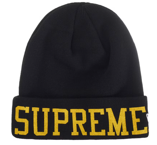 Supreme New Era Varsity Beanie Black