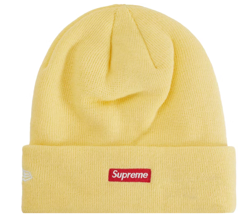 Supreme New Era Varsity Beanie Light Yellow