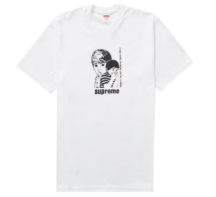 Supreme Freaking Out Tee White