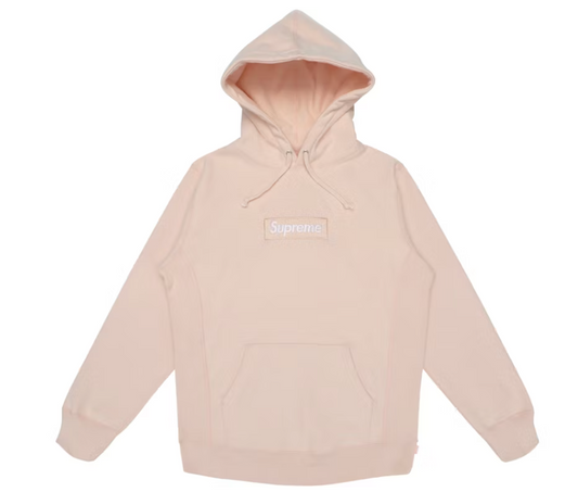 Supreme Box Logo Hoodie Peach USED