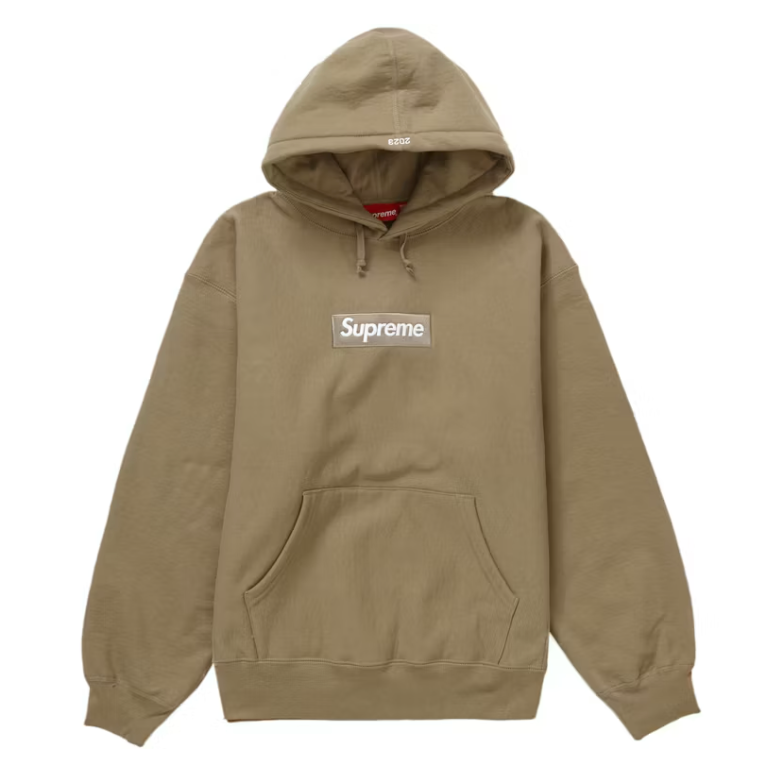 Supreme Box Logo Hooded Sweatshirt (FW23) Dark Sand