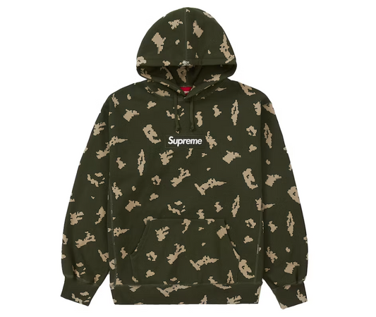 Supreme Box Logo Hooded Sweatshirt Olive Russian Camo