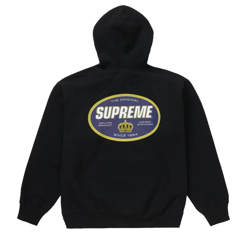 Supreme Crown Hooded Sweatshirt Black