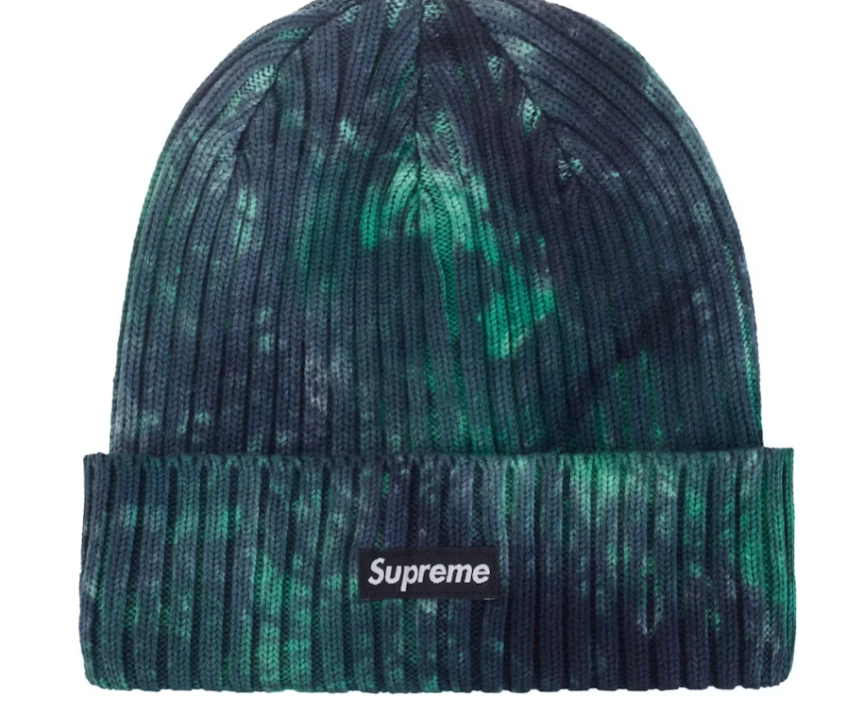 Supreme Overdyed Beanie (SS24) Splatter Green