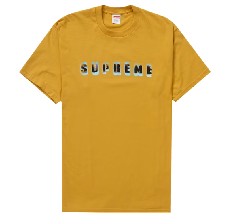 Supreme Stencil Tee Mustard