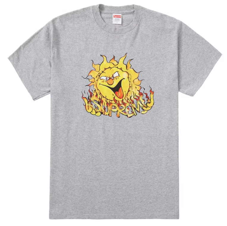 Supreme Sun Tee Heather Grey