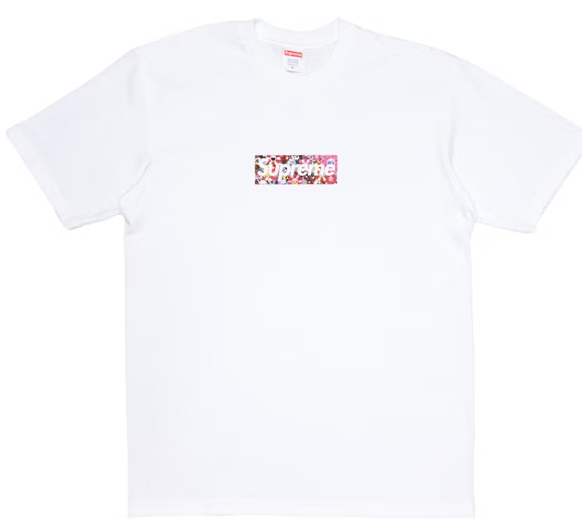 Supreme Takashi Murakami COVID-19 Relief Box Logo Tee White