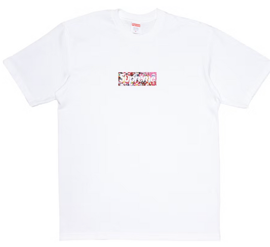 Supreme Takashi Murakami COVID-19 Relief Box Logo Tee White