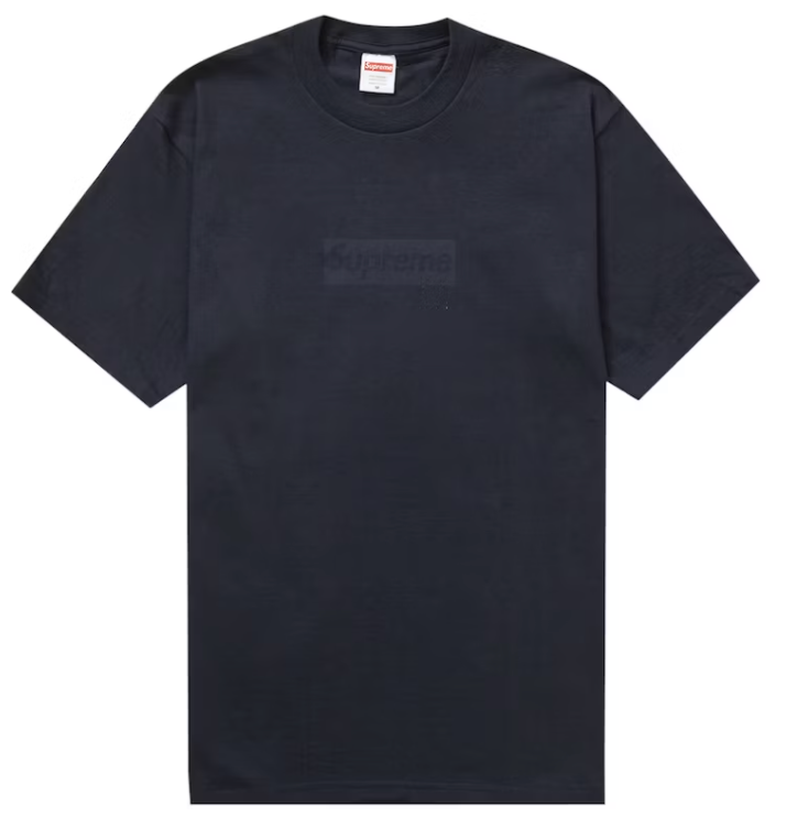 Supreme Tonal Box Logo Tee Navy