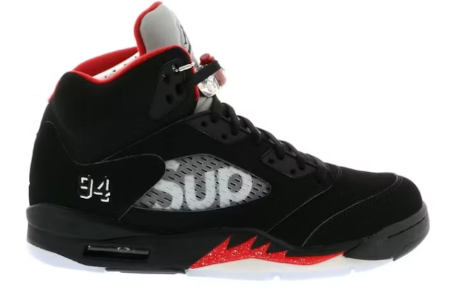 Supreme x Air Jordan 5 Retro Black 824371-001