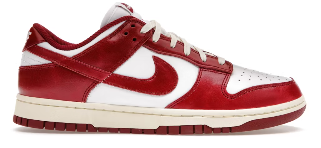 Wmns Dunk Low Premium Vintage Team Red FJ4555-100