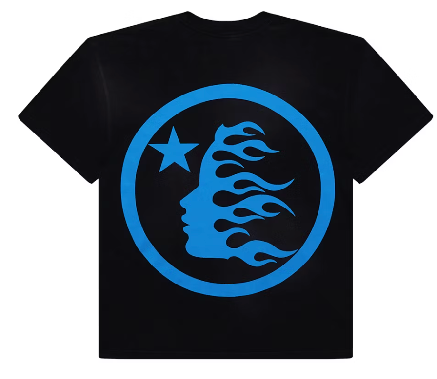 Hellstar Classic T-shirt (Gel Print) Black/Blue