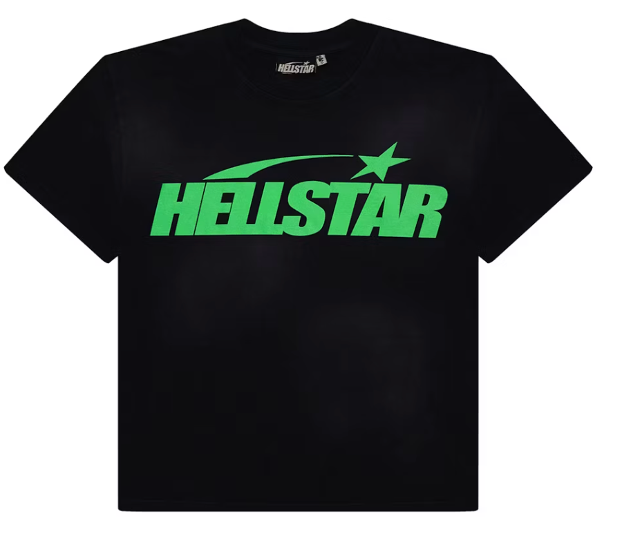 Hellstar Classic T-shirt (Gel Print) Black/Green