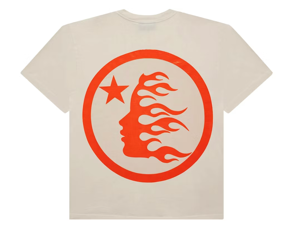 Hellstar Classic T-shirt (Gel Print) White/Orange