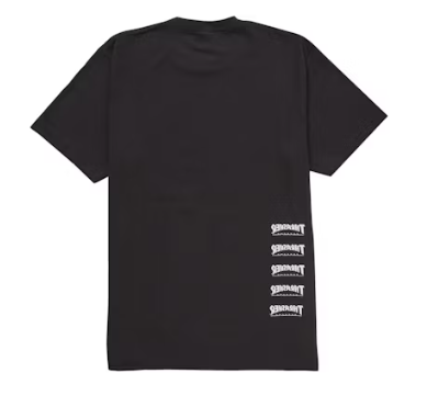 Supreme Thrasher Back Tail Tee Black