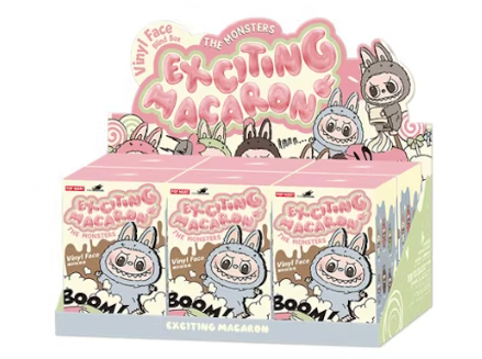Pop Mart Labubu The Monsters Tasty Macarons Vinyl Face Sealed Case (1 or 6 Blind Boxes)