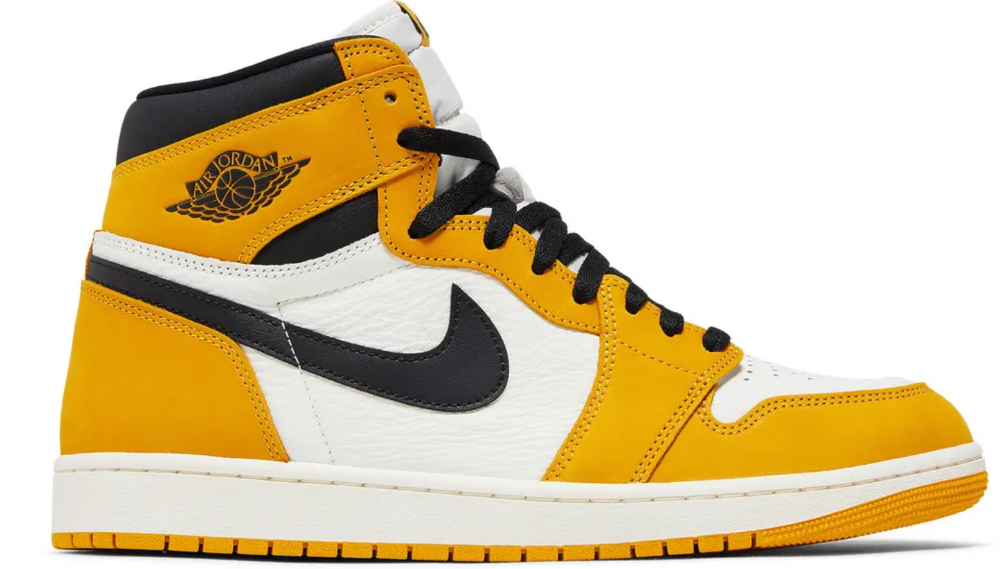 NEW Air Jordan 1 Retro High OG Yellow Ochre DZ5485-701 SIZE 9.5 OG ALL