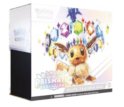 Pokémon Scarlet & Violet Prismatic Evolutions Elite Trainer Box