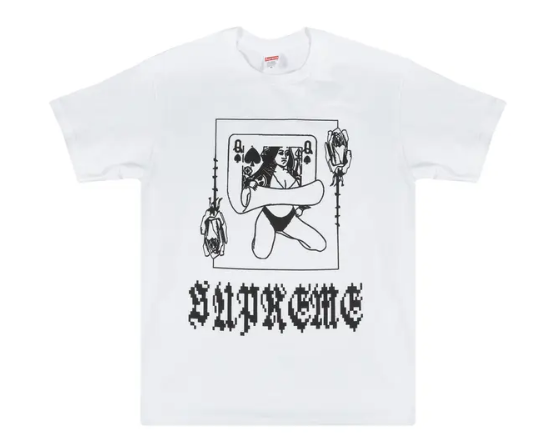NEW SUPREME QUEEN TEE WHITE Medium
