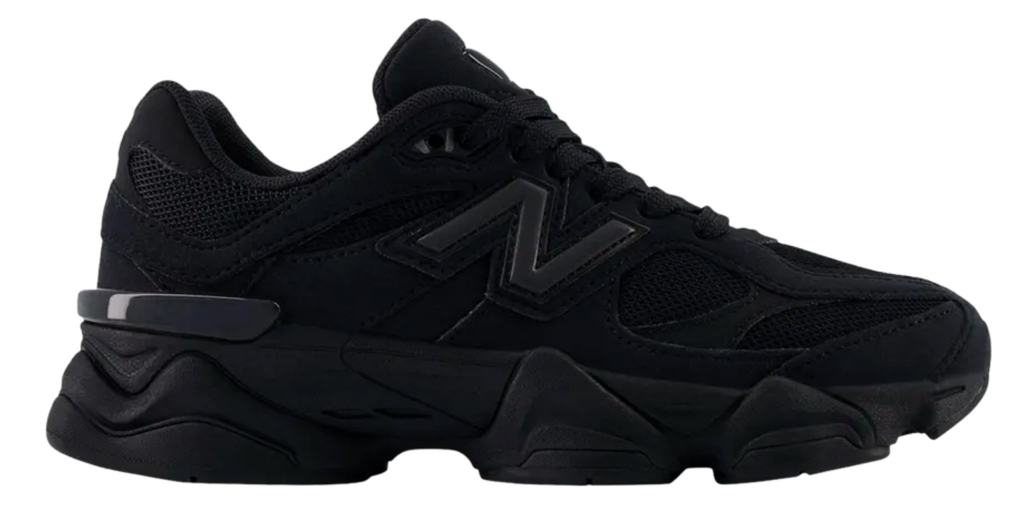 BRAND NEW,  New Balance 9060 Big Kid Triple Black Suede GC9060BB OG ALL