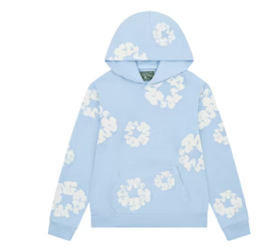 NEW Denim Tears The Cotton Wreath Sweatshirt Powder Blue