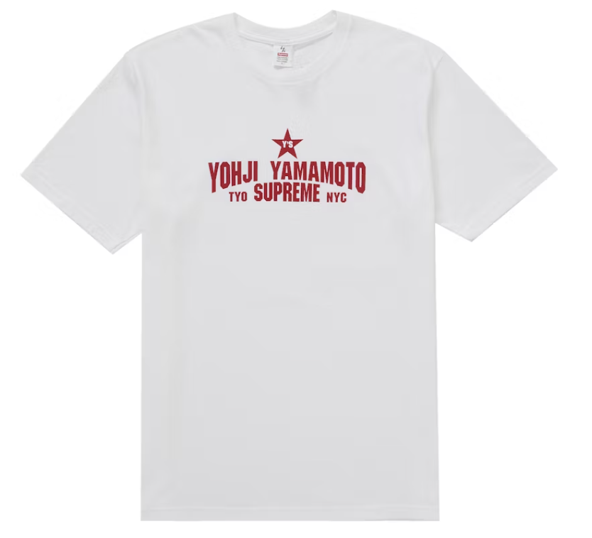 Supreme Y's by Yohji Yamamoto Star Tee White