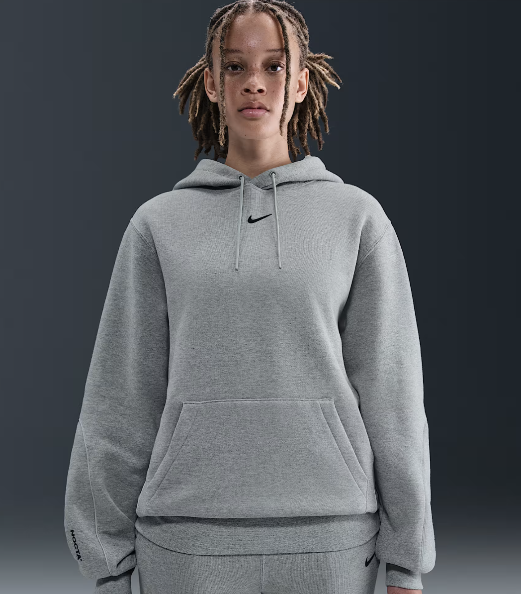 Nike x NOCTA Fleece CS Hoodie 2 Dark Grey Heather/Matte Silver/Black HM5762-021