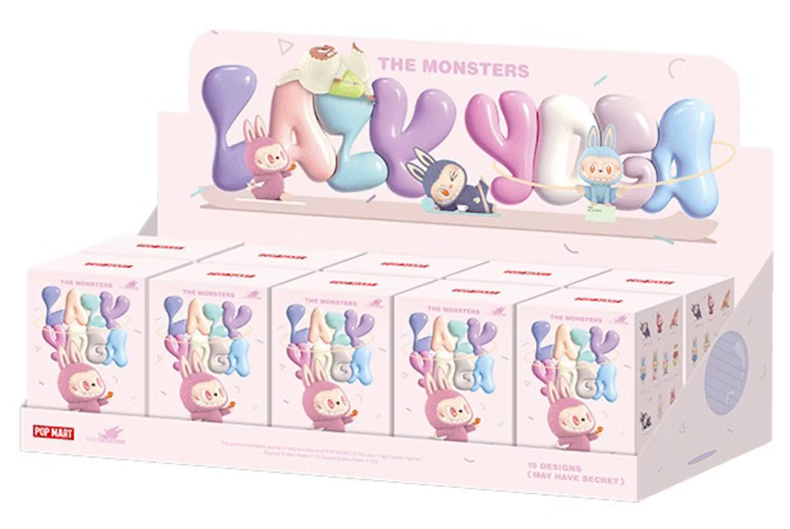 Pop Mart Labubu The Monsters Lazy Yoga Series Figures Single Blind Box