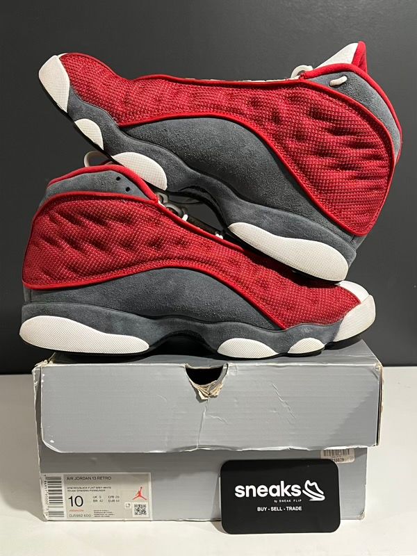 USED SIZE 10M Jordan 13 Retro Gym Red Flint Grey - Used