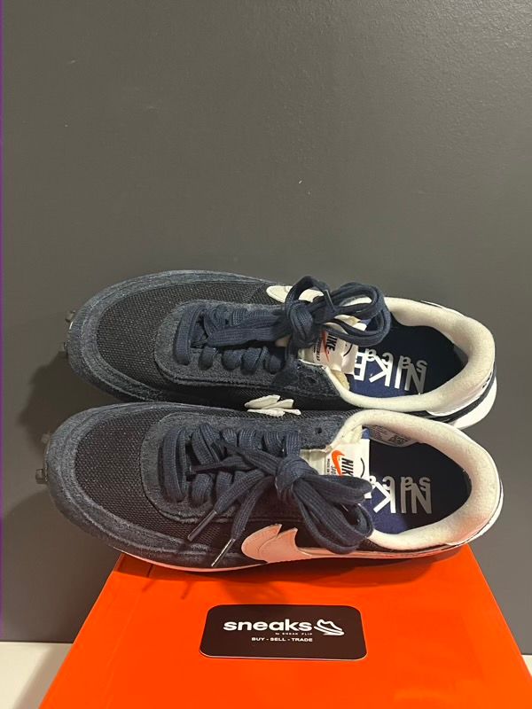 USED SIZE 8M Nike LD Waffle SF sacai Fragment Blue Void - Used