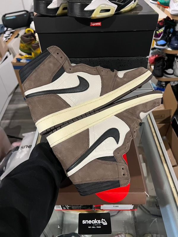 TRIED ON SIZE 11M Jordan 1 Retro High OG SP Travis Scott Mocha - Used