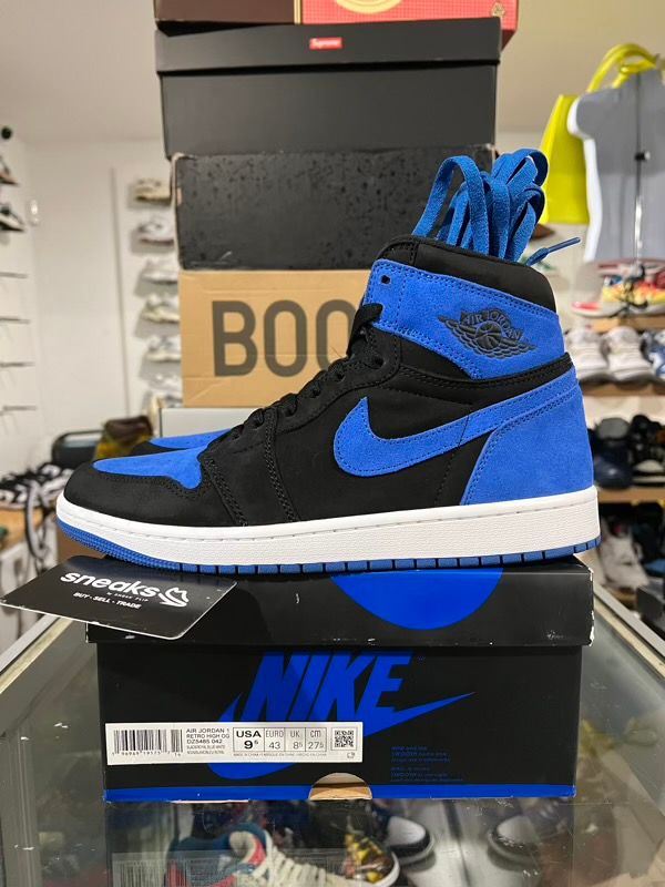 USED SIZE 9.5M Jordan 1 Retro High OG Royal Reimagined - Used