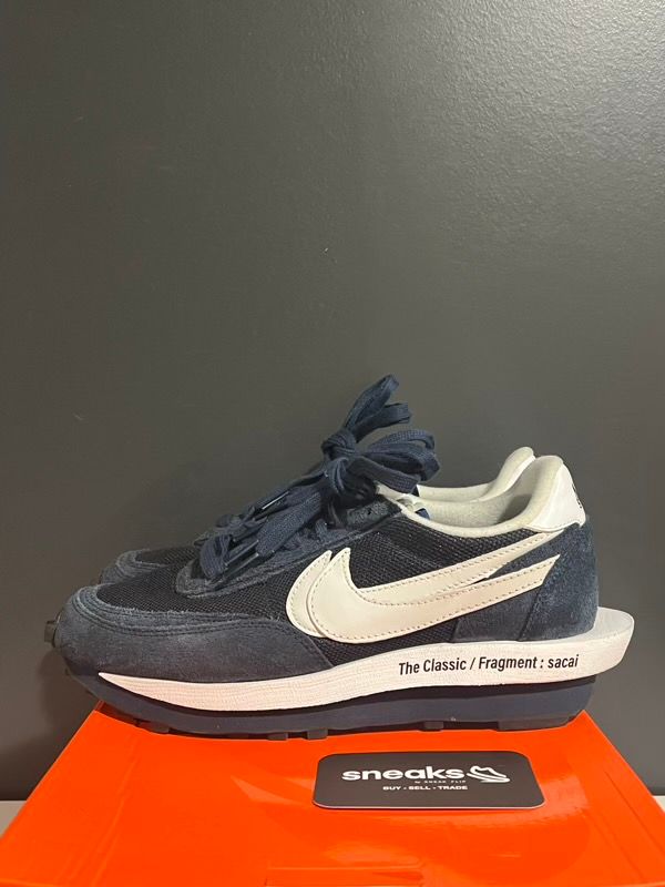 USED SIZE 8M Nike LD Waffle SF sacai Fragment Blue Void - Used