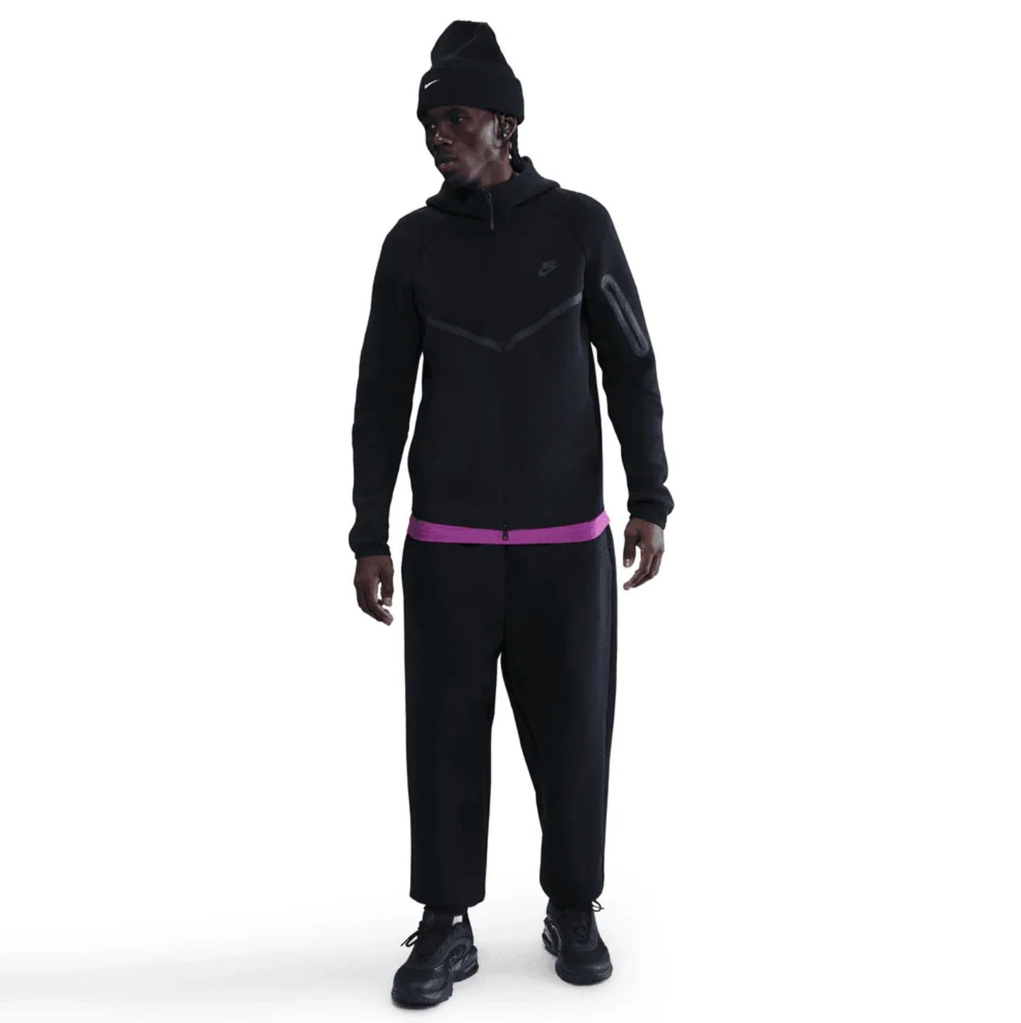 Nike Sportswear Tech Fleece Windrunner Full Zip Hoodie (FW24) Black/Black