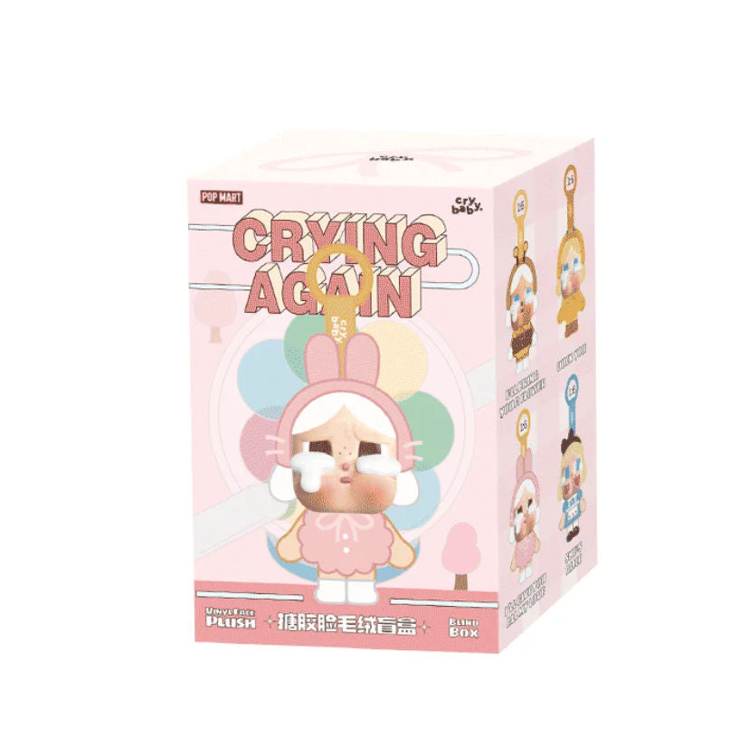 Pop Mart CryBaby Crying Again Series Vinyl Face Plush Sealed Case (6 Blind Box)