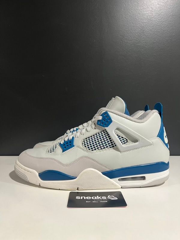USED SIZE 13M Jordan 4 Retro Military Blue (2024) - USED NO BOX