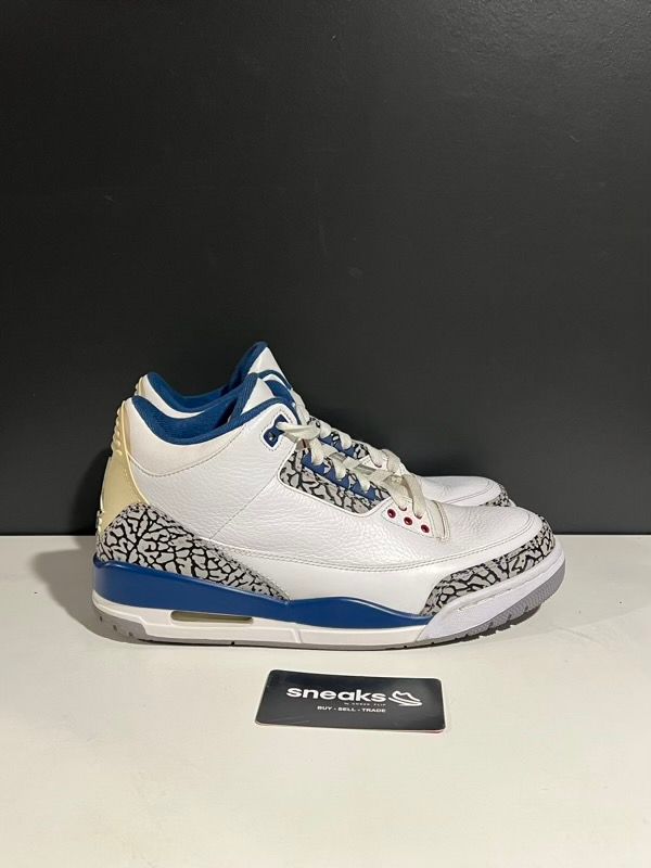 USED SIZE 9M Jordan 3 Retro True Blue (2011) - USED NO BOX