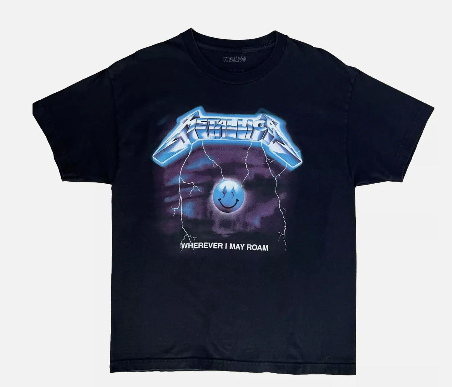 J balvin Metallica Wherever I May Roam tee