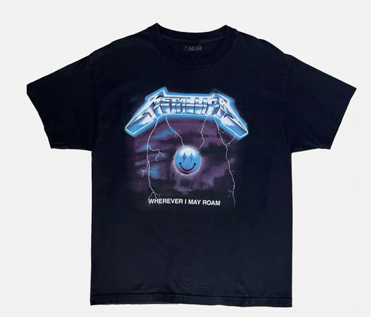 J balvin Metallica Wherever I May Roam tee