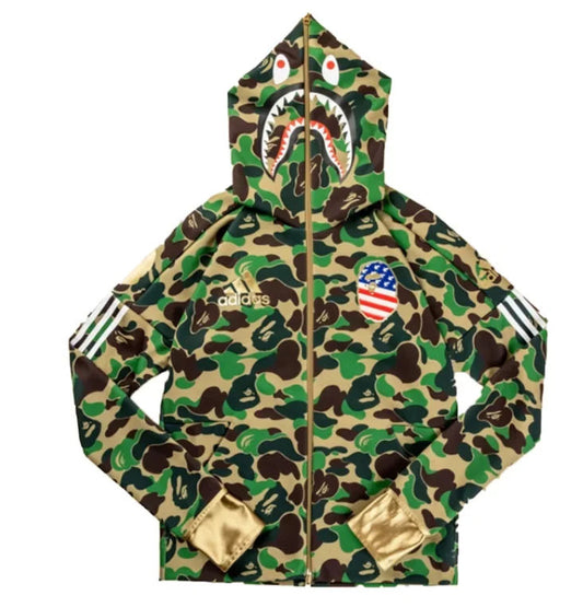 BAPE x Adidas SB Shark Hoodie Green
