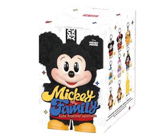 Pop Mart Disney Mickey Family Together Series Plush Keychain Single Blind Box