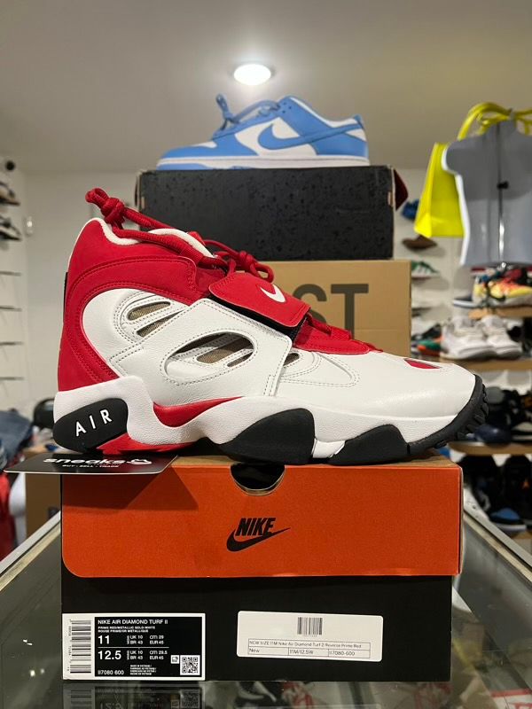 NEW SIZE 11M Nike Air Diamond Turf 2 Reverse Prime Red
