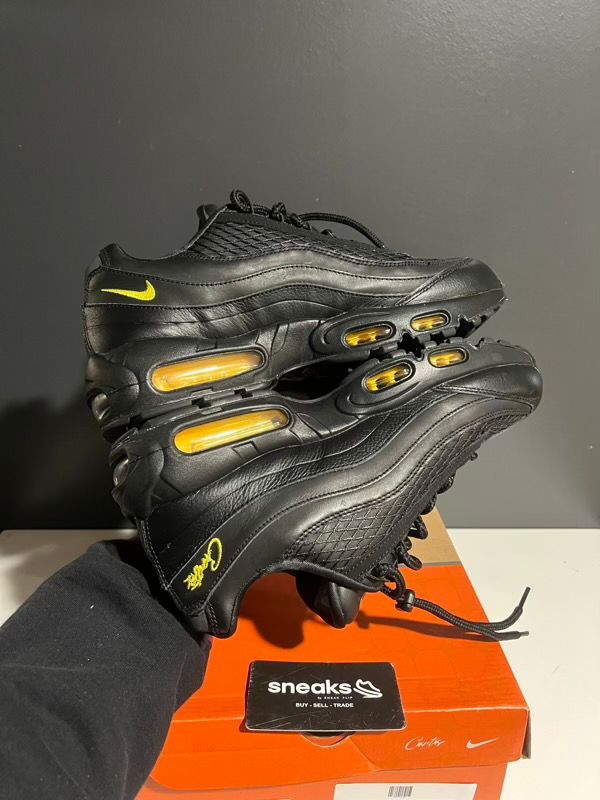 USED SIZE 9.5M Nike Air Max 95 Corteiz Honey Black - Used