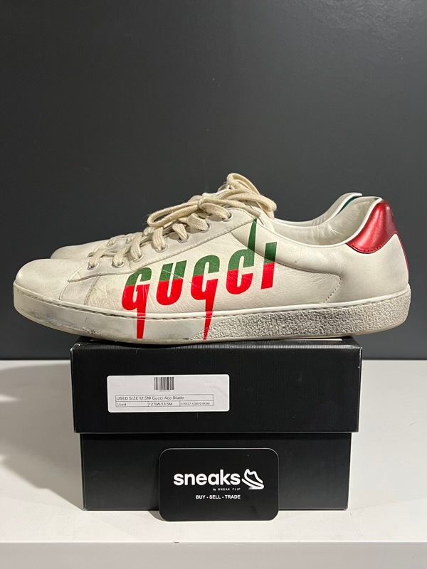 USED SIZE 12.5M Gucci Ace Blade - Used