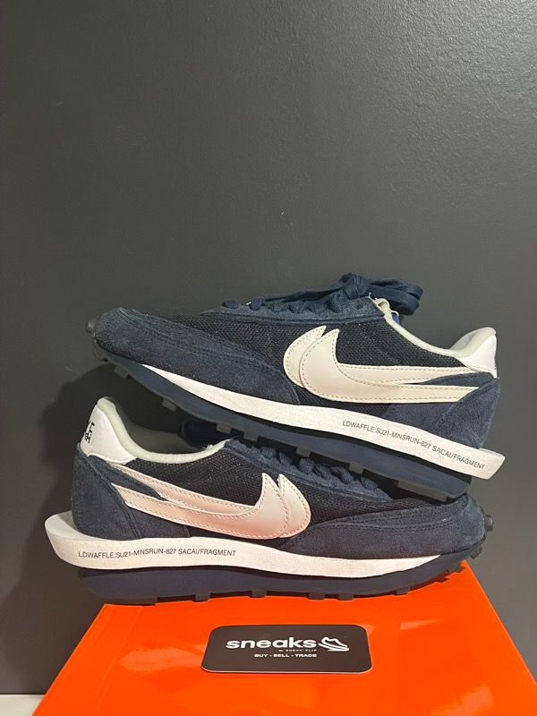 USED SIZE 8M Nike LD Waffle SF sacai Fragment Blue Void - Used
