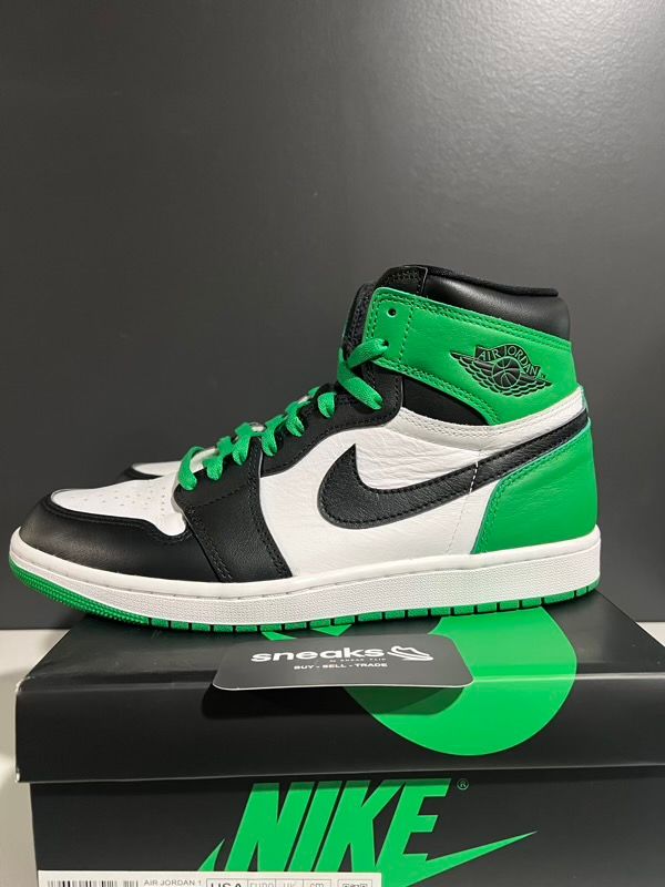 SIZE 10M Jordan 1 Retro High OG Lucky Green - Used